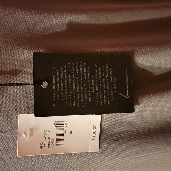 Lane Bryant Sheath Dress With Pleated Waist - Picture 2 of 2